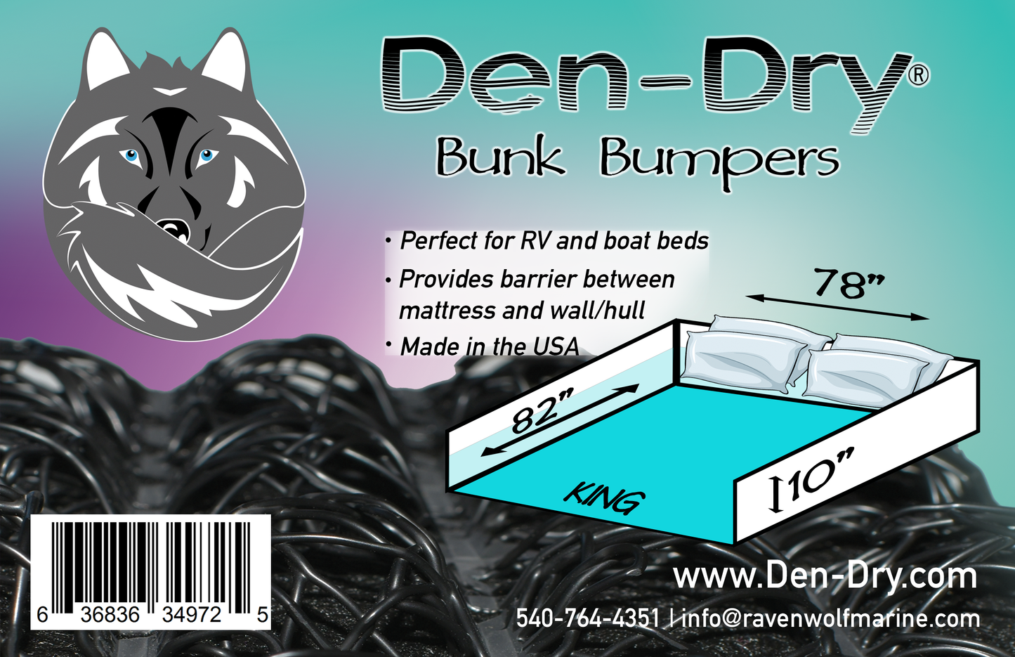 Den-Dry Underlay & Bunk Bumper Bundle-King - Den-Dry Condensation Control