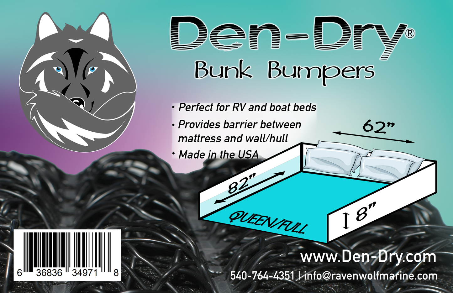 Den-Dry Bunk Bumper-King - Den-Dry Condensation Control